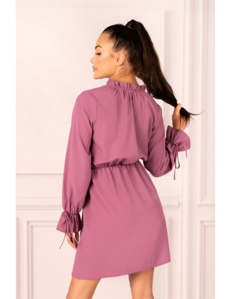 MirAva dress women's with long sleeve purple, Merribel