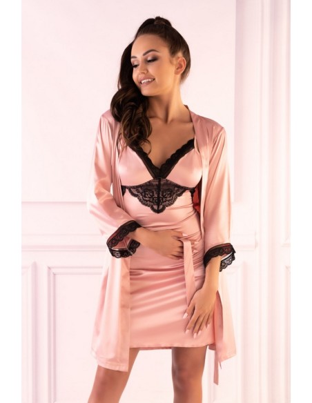 Ariladyen bathrobe satin ladies' pink, Livia Corsetti lc 90568