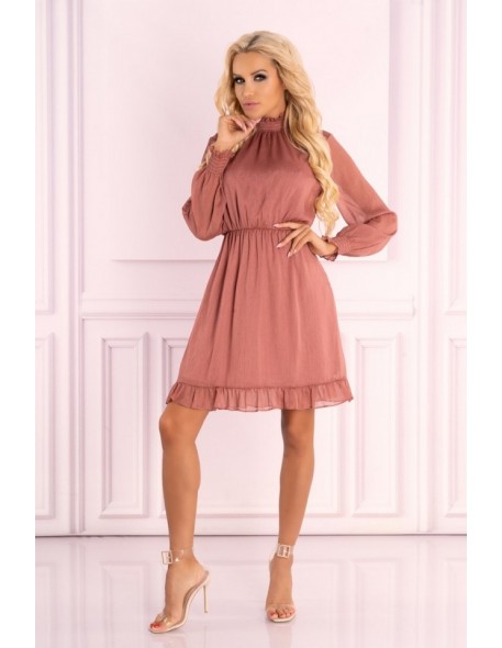 Collya dress women's with long sleeve powder...