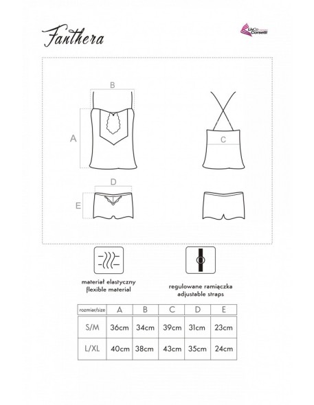 Fanthera komplet satynowy koszulka + spodenki,...