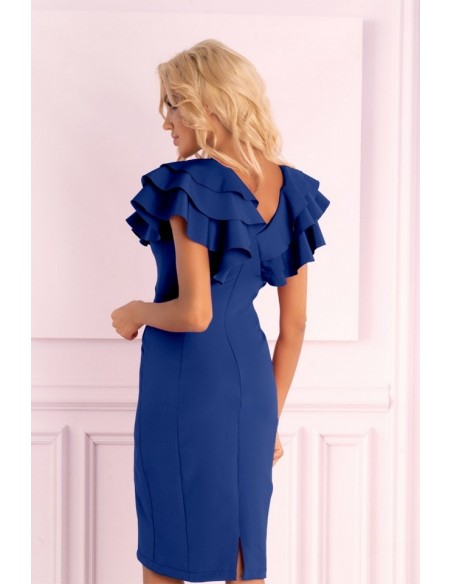 Maxtira dress women's with falbanami na ramionach chabrowa, Merribel 1114