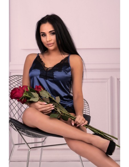 Mellara set satin t-shirt + shorts, Livia Corsetti lc 90559