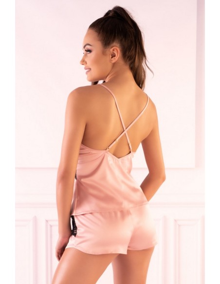 Miraaze set satin t-shirt + shorts pink, Livia Corsetti lc 90567