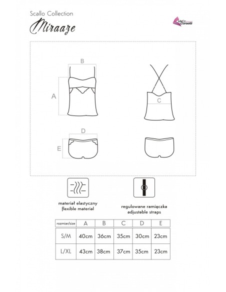 Miraaze set satin t-shirt + shorts pink, Livia Corsetti lc 90567