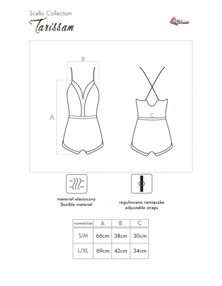 Tarissam body satynowe różowe kombinezon, Livia Corsetti lc 90565 