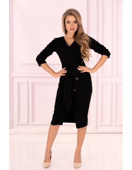 Granisma dress women's pencil skirt with long sleeve black, Merribel 85634