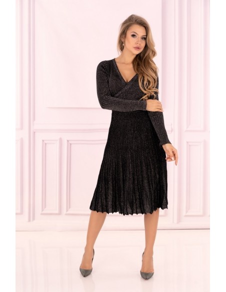 Frojene dress women's with ażurowym wzorem black, Merribel fz1755
