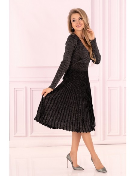 Frojene dress women's with ażurowym wzorem black, Merribel fz1755