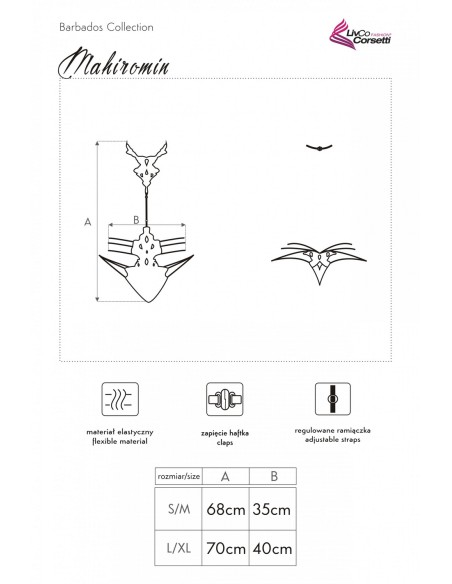 Mahiromin body erotic black, Livia Corsetti lc 90574