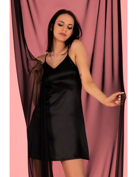 Mirdama satin t-shirt night with thongs, Livia...