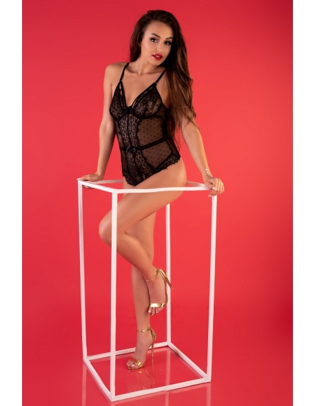 Satien body erotyczne czarne, Livia Corsetti lc...