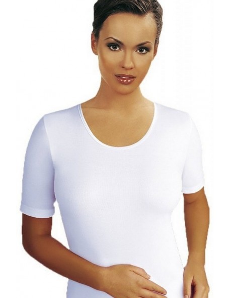 Nina t-shirt women's short sleeve s-xl white, Emili