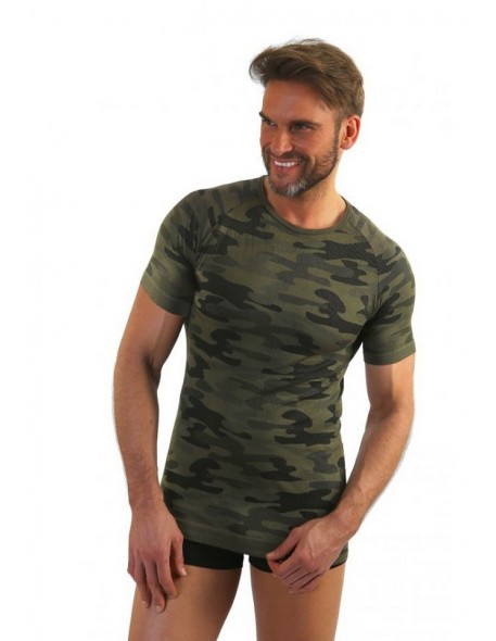 T-shirt men's military style short sleeve m-xl, Sesto Senso p1035