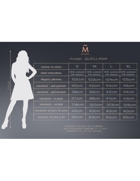 QuelLama sukienka damska midi na ramiączkach khaki, Merribel d54