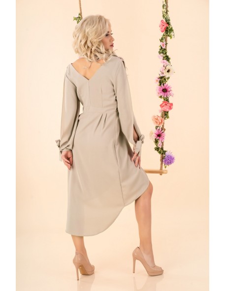 Mallani dress women's midi with long sleeve...