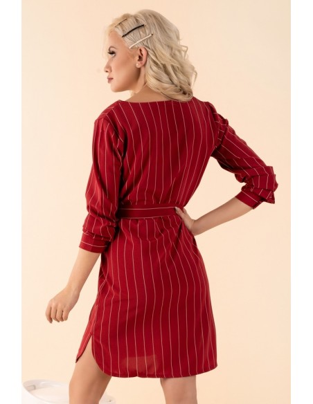 Miriae dress women's mini red in stripes, Merribel d90