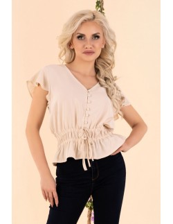 Etiar blouse women's with short sleeve ecru, Merribel b15 2