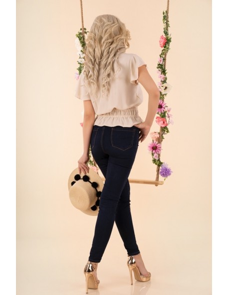 Etiar blouse women's with short sleeve ecru,...