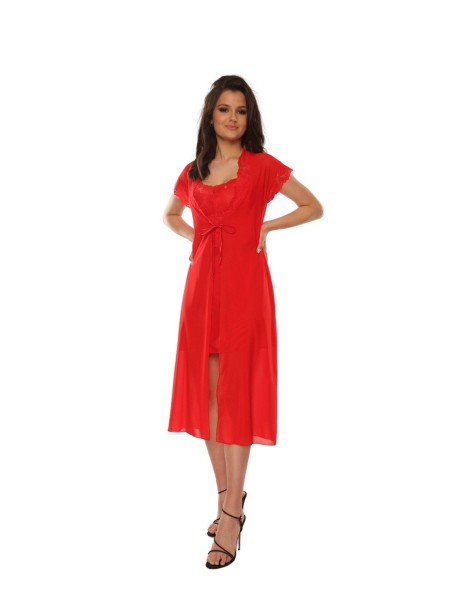 Alison peniuar szlafrok cienki długi, De...