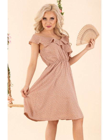 Violayam dress women's midi sleeveless beige,...