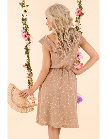 Violayam dress women's midi sleeveless beige,...