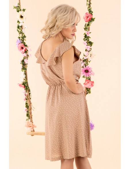 Violayam dress women's midi sleeveless beige, Merribel d91