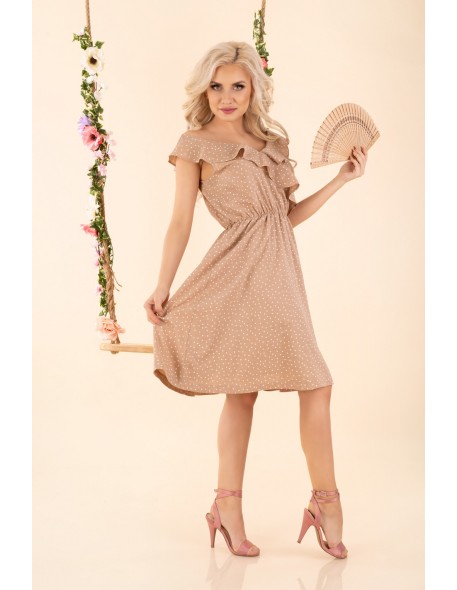 Violayam dress women's midi sleeveless beige,...