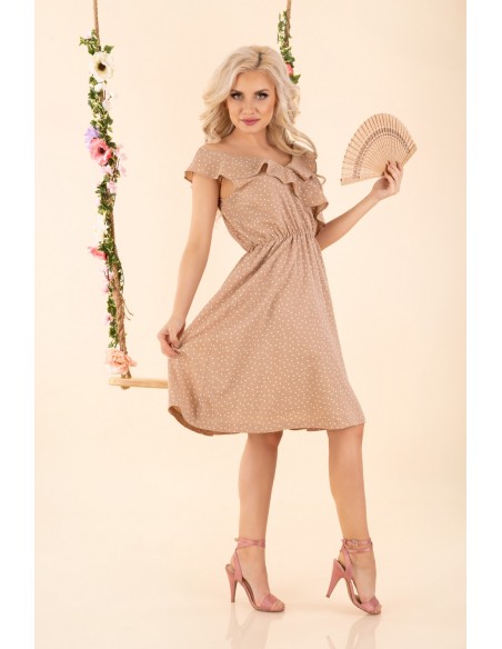 Violayam dress women's midi sleeveless beige, Merribel d91