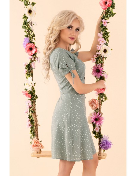 Merinam dress women's mini with short sleeve...