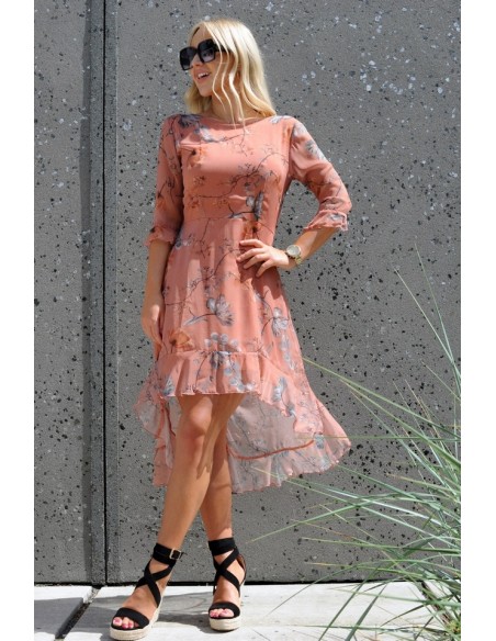 Evere dress women's asymetryczna ceglasta with kwiatowym wzorem, Merribel d98