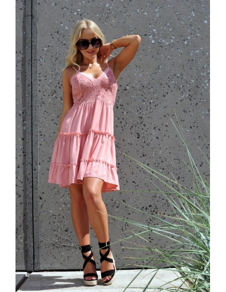 Satrian dress women's na thin straps powder pink, Merribel d53