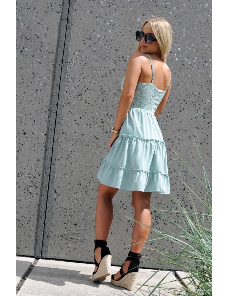 Satrian dress women's na thin straps mint,...