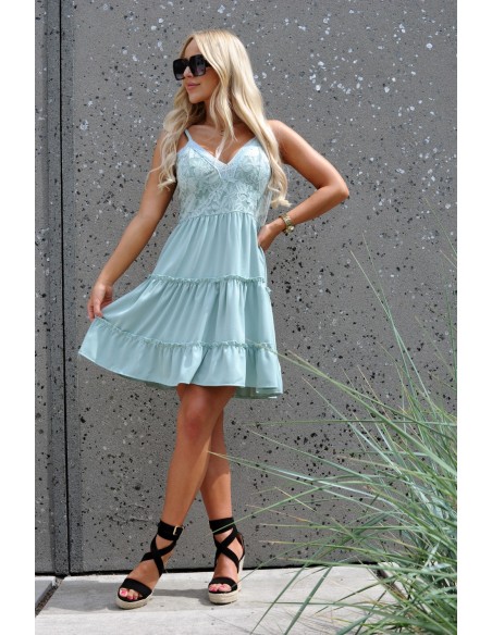 Satrian dress women's na thin straps mint, Merribel d53