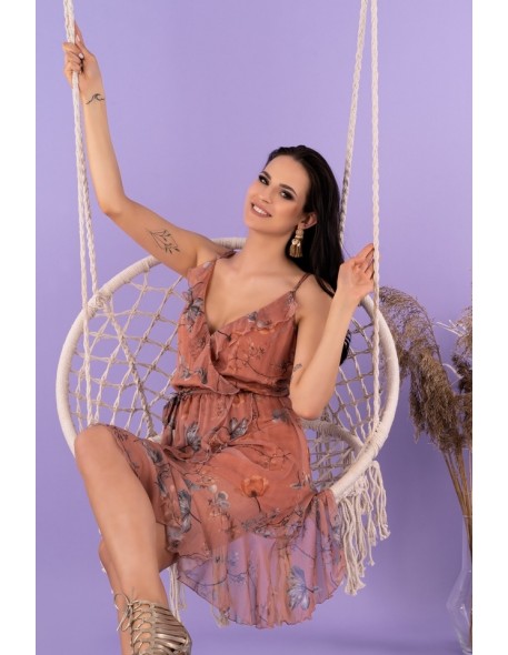 Arme sukienka damska midi na cienkich...