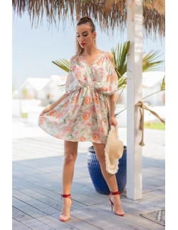 Gabrian dress women's in floral pattern decorative...