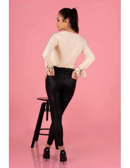 Ormin blouse women's with ozdobnymi długimi rękawami ecru, Merribel b50