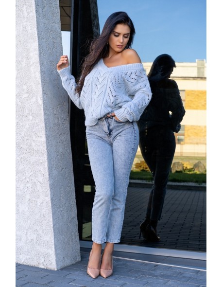 Manesa sweater ladies' with ażurowym wzorem...