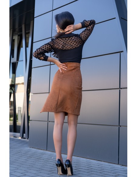 Minalla skirt women's with wysokim stanem camel, Merribel 70532