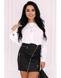 Pearliema spódnica damska z wysokim stanem czarna, Merribel