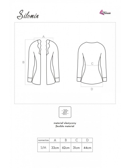 Silomin komplet koronkowy body + krótki...