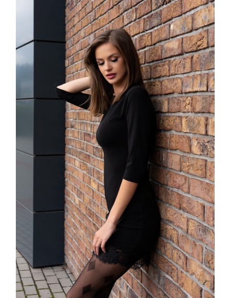 Linanam rAjstopy wzorzyste 30 den czarne, Livia Corsetti 