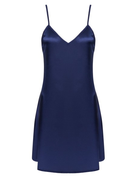 Mirdama satynowa koszulka nocna ze stringami granatowa, Livia Corsetti lc 90519 