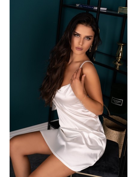 Mirdama satynowa koszulka nocna ze stringami...