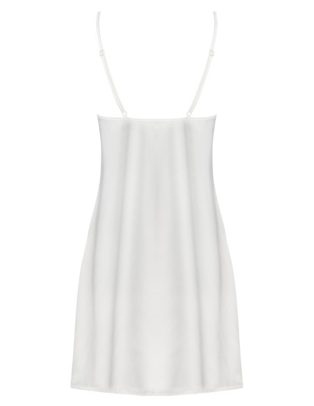 Mirdama satin t-shirt night with thongs perłowa, Livia Corsetti lc 90519