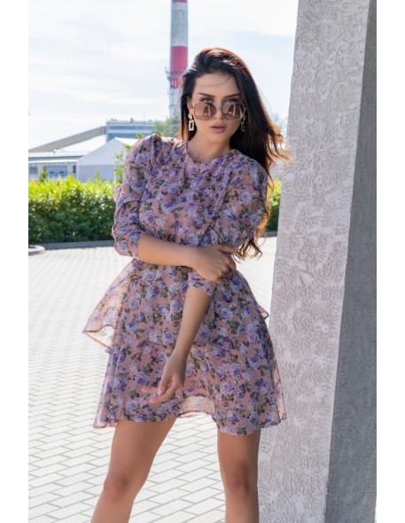 Gerasin sukienka damska mini z długim rękawem...