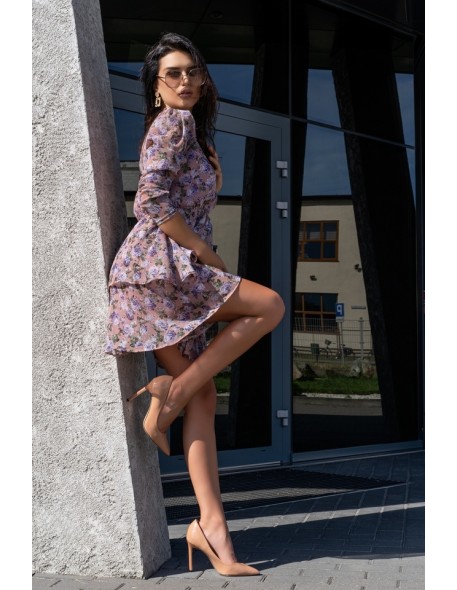 Gerasin dress women's mini with long sleeve...