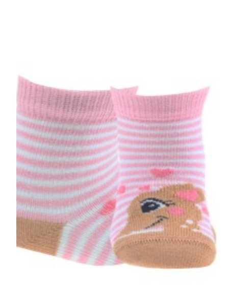 Skarpetki dziewczęce wzorowane 0-2 lata, Wola