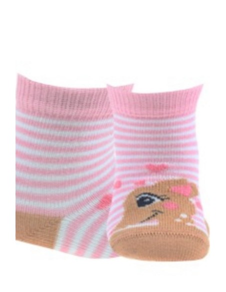 Skarpetki dziewczęce wzorowane 0-2 lata, Wola