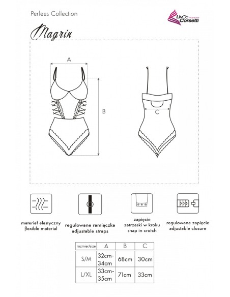 Magrin body erotic pink, Livia Corsetti lc 90591