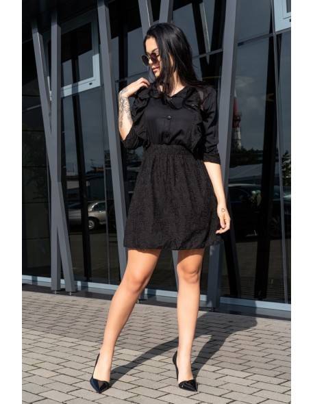 Rien sukienka damska mini z rękawem 3/4 czarna,...